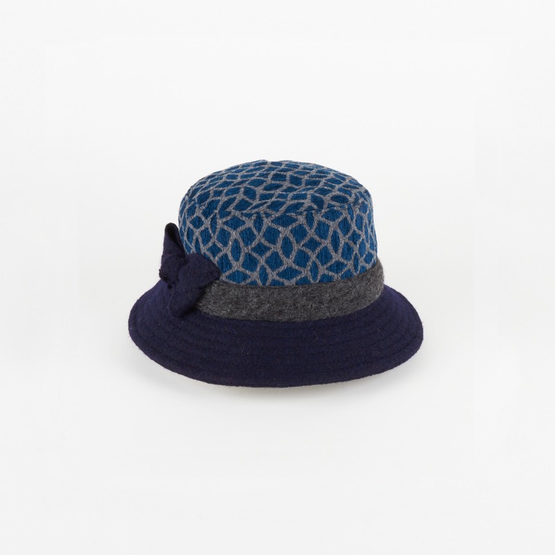 Cappello alla pescatora fantasia geometrica