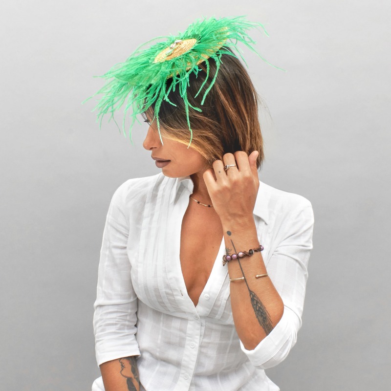 Cappelli cerimonia Fascinator con piume | Complit