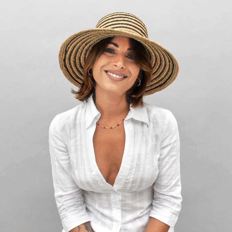 Medium brimmed straw hat Smadar