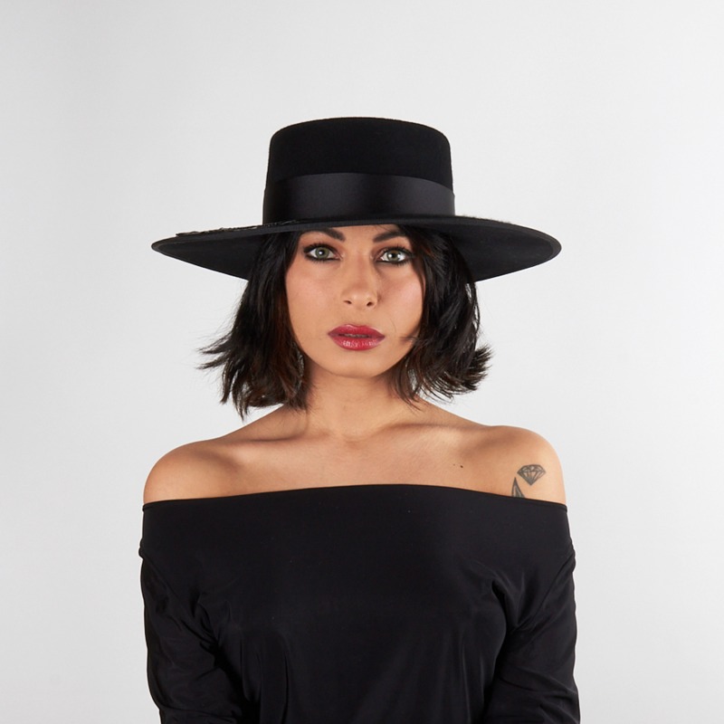 Wide brim wool hat | Complit