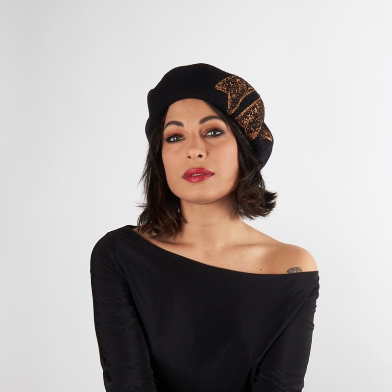 Hand painted women's beret | Complit