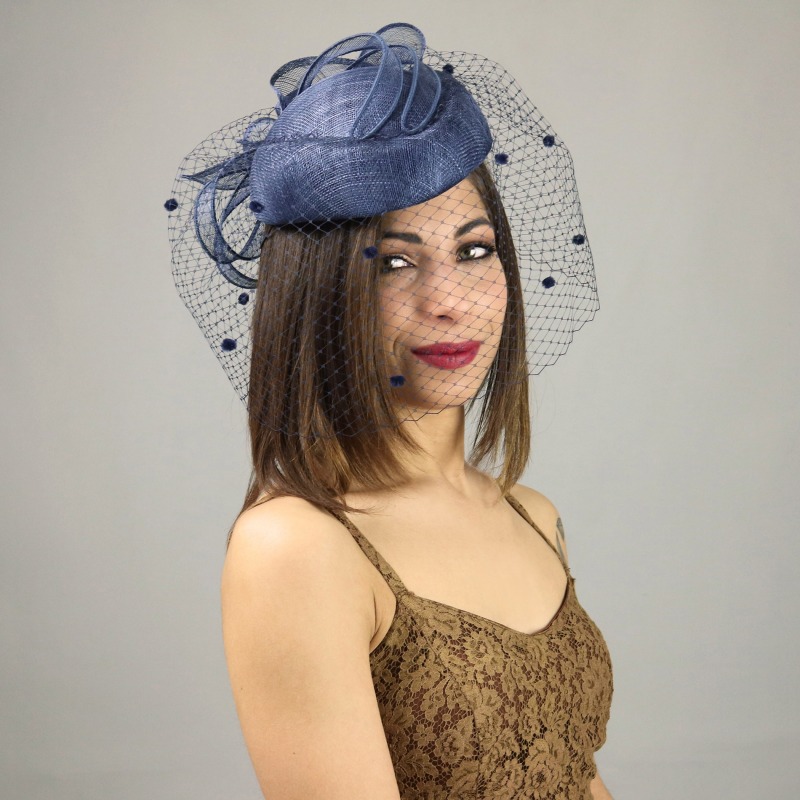 Fascinator acconciatura con veletta | Complit